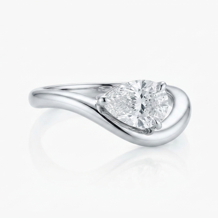 Wavy Floating Diamond