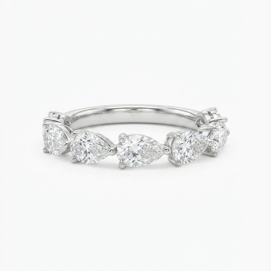 East to West Half Pear Cut Band