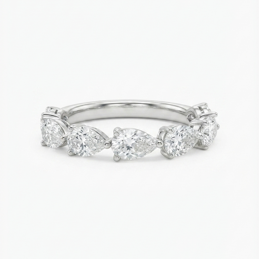 East to West Half Pear Cut Band