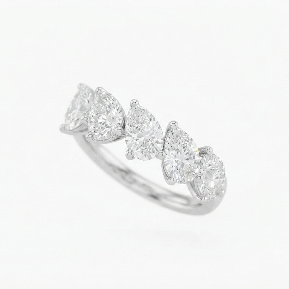 Half Pear Cut Incline Band