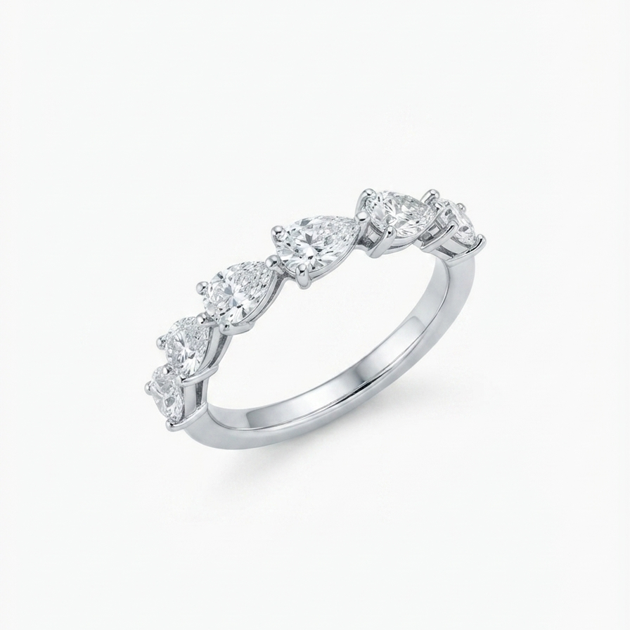 East to West Half Pear Cut Band