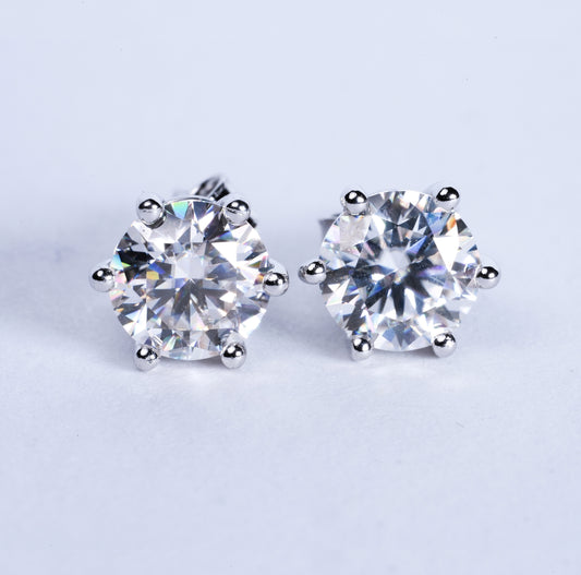 MOISSANITE STUDS 1 CT